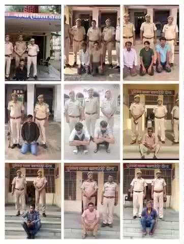 दौसा पुलिस का #कंटकमोचन_अभियान
जिले में चलाए गए विशेष अभियान के तहत 01 अक्टूबर से 31 अक्टूबर 2025 तक कुल 469 वांछित/स्थायी वारंटी व अपराधियों की गिरफ्तारी/निरस्तीकरण की कार्रवाई की गई।
टीमों द्वारा दिन-रात प्रभावी कार्रवाई कर कानून व्यवस्