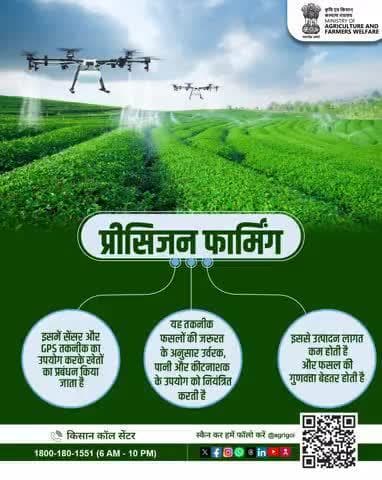 प्रीसिजन फार्मिंग: सटीक तकनीक से बेहतर उत्पादन! सेंसर व GPS आधारित खेती से लागत घटे, गुणवत्ता बढ़े। #PrecisionFarming