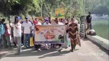 रेणुका: श्री रेणुकाजी मेले में एकल अभियान द्वारा स्वच्छता प्रभात फेरी का आयोजन