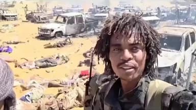 #sudan में बेगुनाहों को मारा जा रहा है, गाड़ियों से कुचला जा रहा, जिंदा दफनाया जा रहा, गोलियों से, फांसी पर लटका के ..😔