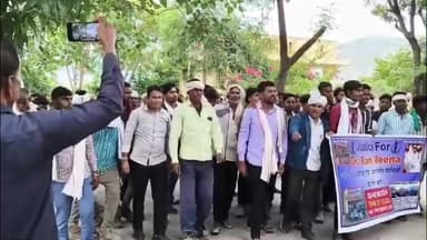 कुम्भलगढ़: सायरा बरवाड़ा हाईवे प्रकरण: सैकड़ों लोगों ने 'भील प्रदेश मुक्ती मोर्चा' के तहत शांतिपूर्ण तरीके से SDM को सौंपा ज्ञापन