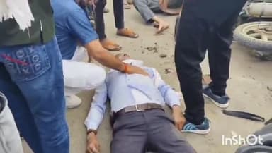 तराना: तराना के महेदपुर नाके पर दो बाइक की ज़ोरदार टक्कर, दो लोग घायल, किसी ने हेलमेट नहीं पहना था