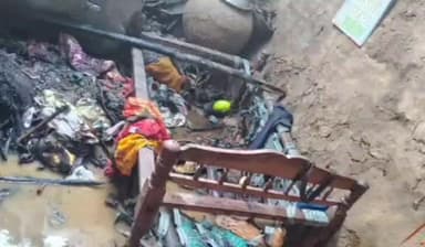 हैदरनगर: बनाही गांव में खाना बनाते समय फटा रसोई गैस सिलेंडर, मकान जलकर नष्ट, महिला बाल-बाल बची