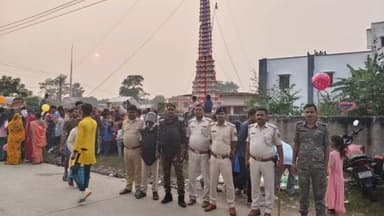 बेलसंड: परसौनी में महावीरी झंडा मेला: विधि-व्यवस्था के लिए सीतामढ़ी पुलिस बल तैनात