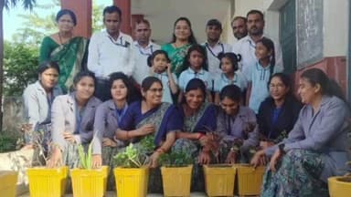 बरघाट: बरघाट विक्रम विद्यालय में पौधारोपण, शिक्षक व जनप्रतिनिधि रहे शामिल