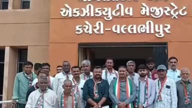 વલ્લભીપુર: વલ્લભીપુર મામલતદાર કચેરી ખાતે કોંગ્રેસ દ્વારા ખેડૂતોને થયેલ નુકસાન અંગે આવેદન પત્ર પાઠવ્યું