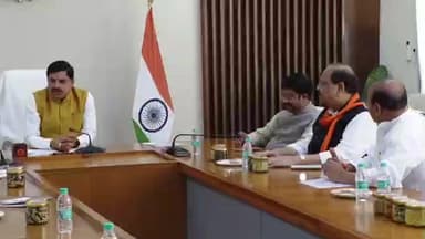 बैरसिया: मुख्यमंत्री मोहन यादव ने भोपाल में उत्तरप्रदेश सरकार के मंत्री नन्द गोपाल गुप्ता के साथ की बैठक