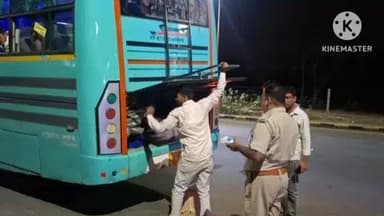 परबतसर: जैसलमेर हादसे के बाद परिवहन विभाग ने परबतसर क्षेत्र में वाहनों की चेकिंग की, एक बस में मिला ज्वलनशील उपकरण