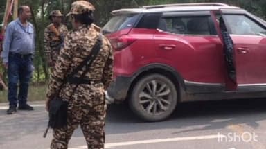 काशी चक: काशीचक और शाहपुर के बॉर्डर पर प्रशासन के आदेश पर किया गया गाड़ी चेकिंग अभियान