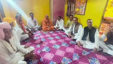 पचोर: पचोर अन्नकूट कार्यक्रम में भाजपा जिलाध्यक्ष ज्ञान सिंह गुर्जर शामिल हुए, महामंडलेश्वर से की मुलाकात