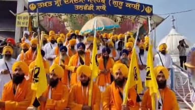 ਤਲਵੰਡੀ ਸਾਬੋ: ਤਖ਼ਤ ਸ੍ਰੀ ਦਮਦਮਾ ਸਾਹਿਬ ਵਿਖੇ ਸ਼੍ਰੀ ਗੁਰੂ ਨਾਨਕ ਦੇਵ ਜੀ ਦਾ ਪ੍ਰਕਾਸ਼ ਪੁਰਬ ਮੌਕੇ ਨਗਰ ਕੀਰਤਨ ਕੱਢਿਆ