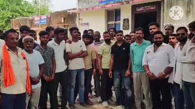 खानपुर: सारोला कलां कस्बे में भैंस चोरी से पीड़ित ग्रामीणों ने थाने का घेराव कर SP के नाम CI को सौंपा ज्ञापन