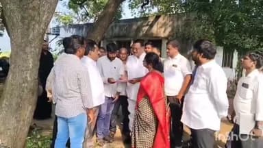 నరసన్నపేట: సారవకోట తహసిల్దార్ కార్యాలయ నూతన నిర్మాణానికి స్థల పరిశీలన చేసిన నరసన్నపేట ఎమ్మెల్యే బగ్గు రమణమూర్తి