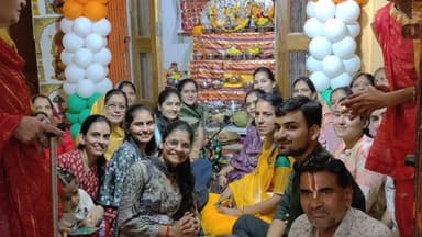 मनोहरथाना: मनोहर थाना के बांके बिहारी नाथ मंदिर पर मेडिकल समाज द्वारा अन्नकूट महोत्सव मनाया गया