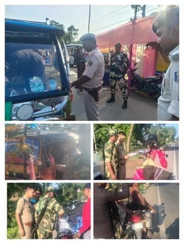 पुलिस_अधीक्षक, कटिहार के निर्देशानुसार अपराध की रोकथाम एवं सुरक्षा व्यवस्था बनाए रखने हेतु #कटिहार_पुलिस द्वारा सभी थाना क्षेत्रों में सघन वाहन जाँच अभियान चलाया जा रहा है।