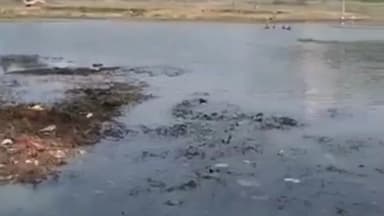 नगड़ी: जगन्नाथपुर तालाब का होगा सुंदरीकरण, तालाब का पानी सुखाया जा रहा है