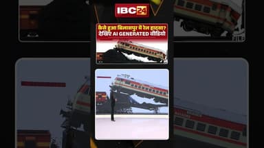 बिलासपुर रेल हादसे की AI Generated Video। #bilaspurtrainaccident #cgtrainaccident #trainaccidentnews