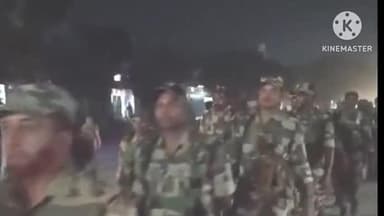 पचरुखी: पचरुखी, नारायणपुर और मल्लूपुर में अर्द्धसैनिक बल के जवानों ने किया फ्लैग मार्च