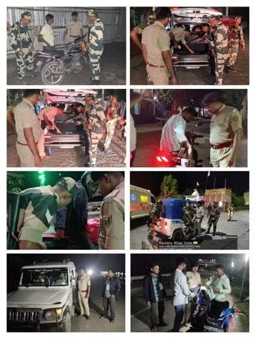 #पुलिस_अधीक्षक, कटिहार के निर्देशानुसार अपराध की रोकथाम एवं सुरक्षा व्यवस्था बनाए रखने हेतु #कटिहार_पुलिस द्वारा सभी थाना क्षेत्रों में सघन वाहन जाँच अभियान चलाया जा रहा है।