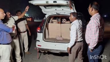 छातापुर: छातापुर में प्रशासन द्वारा चलाया गया वाहन चेकिंग अभियान