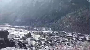 सांगला: किन्नौर के चीन सीमांत छितकुल गाँव में हुई बर्फबारी, गाँव चांदी सा चमकने लगा