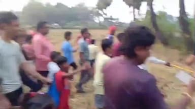 ছাতনা: ধান কাটতে গিয়ে এথানী এলাকার ধানজমি থেকে উদ্ধার ১৫ ফুট লম্বা বিশাল অজগর