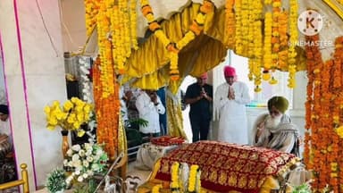 ब्यावरा: राज्य मंत्री नारायण सिंह पंवार ने गुरु नानक देव जी के प्रकाश पर्व पर गुरुद्वारे में टेका माथा