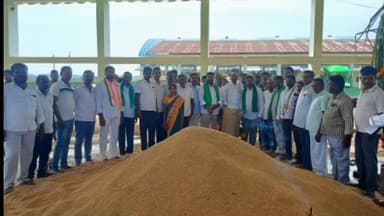 మంథని: మంథని ఏఎంసి ఎగ్లాస్స్పూర్ వరి ధాన్యం కొనుగోలు కేంద్రాల ప్రారంభం