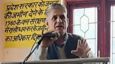 धर्मपुर: हियुन और स्याठी आपदा प्रभावितों का मुद्दा मंडी राज्य अधिवेशन में पूर्व जिला पार्षद भूपेंद्र सिंह ने उठाया