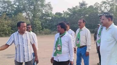 तमाड़ 1: धालभूमगढ़ में मुख्यमंत्री की यात्रा को लेकर तमाड़ विधायक ने लैंडिंग स्पॉट का निरीक्षण किया