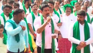 ಮೂಡಲಗಿ: ರಾಜಕಾರಣಿಯಾಗಿ ನಾನು ಪ್ರತಿಭಟನೆಗೆ ಬಂದಿಲ್ಲ ಯಡಿಯೂರಪ್ಪನ ಮಗನಾಗಿ ಬಂದಿದ್ದೆನೆ:ವಿಜಯೆಂದ್ರ