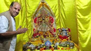 आमेट: जय सिंह श्याम मंदिर में देव दीपावली की धूम, भगवान को पीली छटा और माणिक्यों से सजाया गया