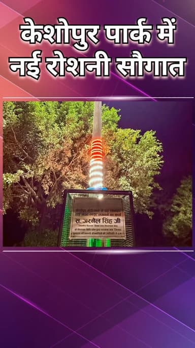 राजौरी गार्डन: तिलक नगर: गुरु नानक जयंती पर केशोपुर मंडी पार्क में हाईमास्ट लाइट का उद्घाटन, गुरु नानक नगर को रोशनी मिली