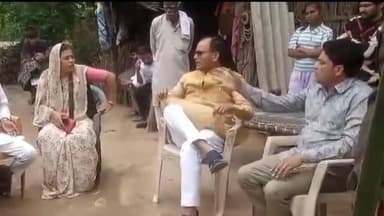 गोवर्धन: मंगोरा में गैंग रेप का शिकार हुई पीड़िता के परिवार से मिले भाजपा विधायक, अन्य पार्टियों के नेताओं को बताया भड़वा
