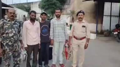 तरहसी: तरहसी पुलिस ने उदयपुरा गांव से एक साल से फरार तीन आरोपियों को गिरफ्तार कर जेल भेजा