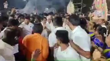 அவிநாசி: மேற்கு ரத வீதியில் பாஜக சார்பில் தமிழகம் தலை நிமிர தமிழனின் பயணம் என்னும் தலைப்பில் பொதுக்கூட்டம் நடைபெற்றது