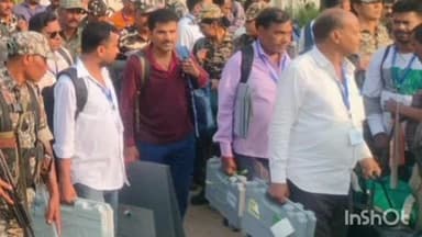 पालीगंज: पालीगंज डिस्पैच सेंटर से सभी मतदान कर्मियों को मतदान केंद्रों के लिए किया गया रवाना