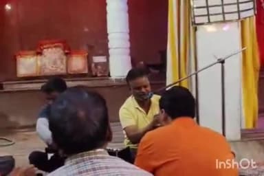 नवा बाज़ार: नावा बाजार मंदिर परिसर में कार्तिक पूर्णिमा पर देव दीपावली मनाई गई