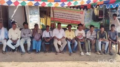 షెడ్యూల్ ప్రాంతంలో గిరిజన హక్కులన్నీ పగడ్బందీగా అమలు చేయాలని కోరుతూ ఎల్విన్ పేట సెంటర్లో గిరిజనుల నిరాహార దీక్ష