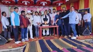 ठाकुरगंगटी: ठाकुर गंगटी के मोपहाड़ी स्थित खरहरी माता मंदिर में वार्षिक पूजा ज्योत जागरण में उमड़े श्रद्धालु