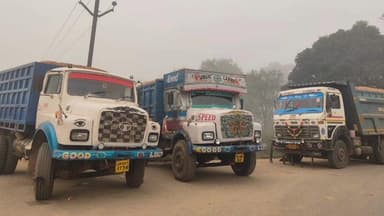 गोइलकेरा: गोइलकेरा के डेरोवां में ट्रैक्टर संचालकों ने बालू लदे हाइवा को पकड़कर पुलिस के हवाले किया, जांच के बाद छोड़ा