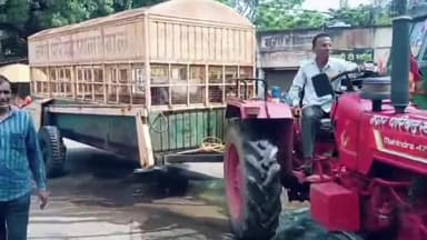 निवाली: नगर परिषद खेतिया द्वारा आवारा मवेशियों की धरपकड़, कांजी हाउस भेजे गए