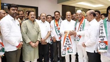 वरळी डोम येथे उपमुख्यमंत्री अजित पवार यांच्या प्रमुख उपस्थितीत अनेक मान्यवरांचा राष्ट्रवादी काँग्रेस पक्षात प्रवेश