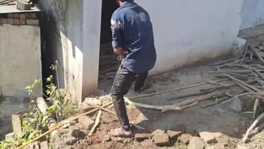 सेंधवा: बिजासन घाट में बद्री वर्मा के घर के नीचे दिखा सात फीट लंबा घोड़ा पछाड़ सर्प, मचा हड़कंप