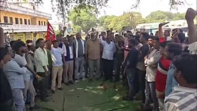 वणी: मुकुटबन येथील आरसीसीपीएल बिर्ला कंपनीमध्ये आयटकच्या वतीने कामगारांचे काम बंद आंदोलन