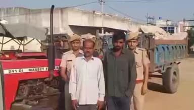 आमेर: जयपुर ग्रामीण के जोबनेर थाना पुलिस ने अवैध चेजा पत्थर से भरी ट्रैक्टर ट्राली की की ज़ब्ती