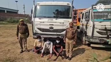 सहारनपुर: चिलकाना थाना पुलिस ने अवैध खनन परिवहन करने वाले दो डंपर किए सीज, शांति भंग के मामले में तीन को किया गिरफ्तार