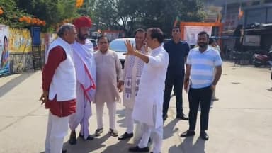 अकलेरा: अकलेरा-मनोहरथाना विधायक ने अंता के मांगरोल में विजय संकल्प यात्रा के रोड शो की तैयारियों का लिया जायजा