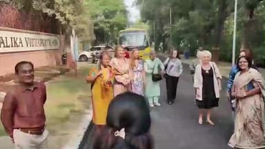 चिड़ावा: पिलानी में 10वीं अंतरराष्ट्रीय आर्ट मीट का जोश चरम पर, बिरला बालिका विद्यापीठ में दिखा कल्पनाशक्ति और रचनात्मकता का संगम