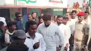 अलौली: शहरबन्नी में केंद्रीय मंत्री चिराग पासवान ने किया मतदान